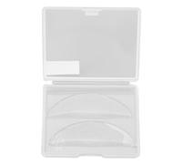 1 Pair Silicone Eyelash Perming Curler Pads Sparkle Clear White Reusable Soft Lash Lift Rods with Storage Box (M)