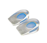 1 Pair Silicone Gel Insoles Heel Plantar Fasciitis Heel Cushion Pain Absorption Heel Pads Relief Shock for Callus Corns Bone(Blue)