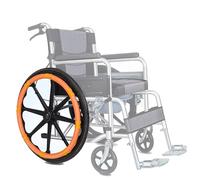 1 Pair Silicone Wheelchair Rim Covers, 20-24 Inches Can Be Freely Cut, Easy to Install, Comfortable Grip Suitable for All Seasons(C)