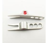 1 Pair Silver Golf Ball Fork Pivot Divot Repair Tool Compatible Cameron Divot Tools for Scotty Golf Divot Tools On-Course Accessories
