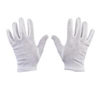 1 Pair Size 9 100% Cotton White Gloves Health Music Canvas Beauty Work Liner