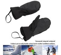 1 Pair Ski Gloves Touchscreen Snowboard Gloves Keep Warm Winter Snow Mittens for Cold Weather Inner 5 Finger Black for Men Women Windproof Anti Slip Snow Warm Cycling Driving (M)
