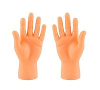 1 Pair Small Hand Finger Palm Shaped Flat Hand Finger Tease Left and Right Hand Sack Small Hand