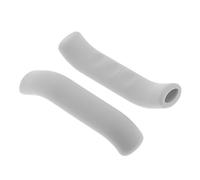 1 Pair Soft Silicone Bike Brake Lever Cover Grip Guard Protector Grey | Soft silicone waterproof non-slip universal fit enhanced friction easy install with warm water 77x14mm 1 pair