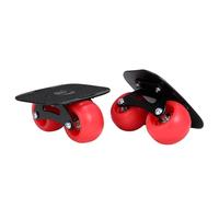 1 Pair Split Skateboards, Anti Slip Gift Professional Portable Creative with Wheels Roller Road Skates for Sports Outdoor Beginner Curved red wheel Tools + 2 bearings + bag + strap