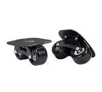 1 Pair Split Skateboards Roller Road Skates with Wheels Non Slip for Birthday Gift Stylish Portable Sliding Adults Women Men Black wheel Tool + 2 bearings + bag + strap