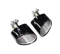 1 Pair Stainless Steel Exhaust Tip For A4 A5 A6 A7 Up To RS4 RS5 RS6 RS7 Muffler Tip Tailpipe Exhaust Pipe Car Exhaust Muffler Pipe