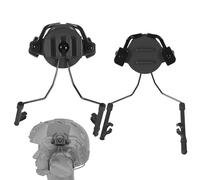 1 Pair Strategic Helmet Rail Adapters, 360° Rotatable Headset Mount for 19-21mm Helmet Rails, Universal Fit for Many Earmuffs in Strategic Operations Training, Includes Installation Hardware