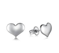 1 Pair Studs 925 Sterling Silver Hypoallergenic Cute Heart for Women Girls Earrings