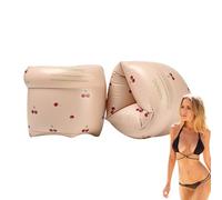 1 Pair Swimming Arm Float Rings, Inflatable Arm Flotation Rolls, PVC Inflatable Swim Arms Bands for Kids & Adults, Floater Sleeves Swimming Ring,Thickened Buoyancy Training Aid for Safe Swim