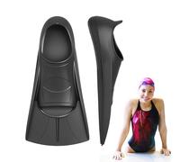 1 Pair Swimming Fins - Silicone Swimming Flippers for Stronger | Full Foot Pocket Swim Fins | Anti Slip Snorkel Fins | Swim Flippers Silicone Training Fins | Unisex Swimming Fins for Adults and Kids