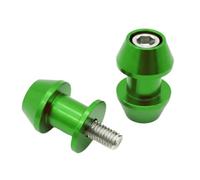 1 Pair Swingarm Spools, M10 CNC Swing Arm Spool Sliders Stand,Green
