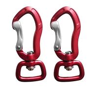 1 Pair Swivel Carabiner Hanging Hook Camping 71mm Aluminum Alloy