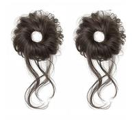 1 Pair Synthetic Hair Extension Bun for Kids Messy Styles Elastic Hairpiece Great for Quick Hairstyle Changes Children Wigs Ponytail Holder