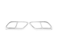 1 Pair Tail Pipe Tip Covers 2 PCS Auto Tail Muffler Exhaust Pipe Output Cover Decor Trim Exterior Accessories Compatible With Volvo For V90 2016 2017 2018 2019