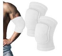 1 Pair Tandem Volleyball Elbow Pads Arm Brace-Pads Elbow-Protector Strap for Kids, Men, and Women - Fitness Arm Knee Protector Elbow Pads for Volleyball (White)