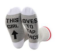 1 Pair Tap Dancing Socks This Girl Loves To Tap Dance Socks Tap Dance Lover Gift Tap Dancer Gift (TO TAP DANCE-S)