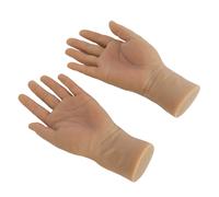1 Pair Tattoo Practice Hand Reusable Versatile Fake Skin Hand Model for Beginners for Tattoo Training Education