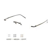 1 Pair Titanium Alloy Rimless Glasses Temple Arms and Nose Bridge Screws