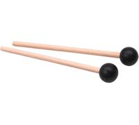 1 Pair Tongue Drum Sticks with Wooden Handle Professional Beater for Xylophone Marimba Percussion Musical Instruments, 18.5 cm (Black)