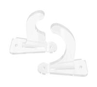 1 Pair Transparent Baseball Bat Wall Mount Holder Horizontal Display Rack Multi Functional Sports Equipment for Baseball, Softball