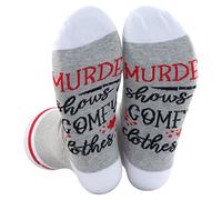 1 Pair True Crime Socks Murder shows Comfy Clothes Socks Murder Shows Gift Mystery Movie Lover (COMFY clothes-S)