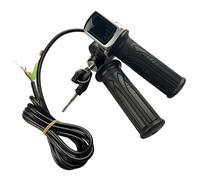 1 Pair Twist Throttle, 36V Ebike Throttle with Power Lock and LCD Display Comfortable and Non Slip Grip for Electric Scooter Electric Bike