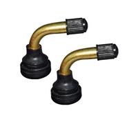 1 Pair Tyre Valves Stem With Caps PVR40 50 60 70 Tire Valves Stem For Motorcycle Scooter Tubeless Tires 90 Degree Bent Daily Riding Tire Maintenance