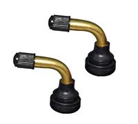 1 Pair Tyre Valves Stem With Caps PVR40 50 60 70 Tire Valves Stem For Motorcycle Scooter Tubeless Tires 90 Degree Bent Daily Riding Tire Maintenance