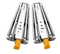 1 Pair Ultra Heavy Duty Drawer Slides with Lock, 40-80Inch 3-fold Full Extension Ball Bearing Drawer Side, 400 Lb Load Capacity, for Retrofitting Motorhomes/Roll Out Shelves (OneColor 72in(180cm))