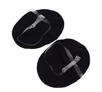 1 Pair Underarm Sweat Pad with Transparent Shoulder Strap, Sweat- Absorbent and Quick- Drying Armpit Sweat Pads for Women Girls (Black)