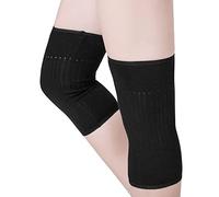 1 Pair Unisex Winter Cashmere Knee Warmer Stretchy Knit Knee Brace Arthritis Knee Wrap Pad Support Band Cold Knee Sleeve for Women Men Yoga Dancing & Other Sports, Arthritis Knee Joint Pain Relief