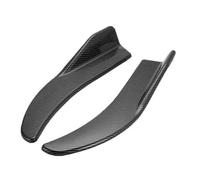 1 Pair Universal Black Carbon Fiber Screen Car Bumper Spoiler Front Lip Anti-Collision Side Skirts Spoiler Body Kit(Carbon Look)
