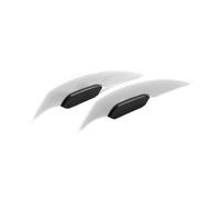 1 Pair Universal Motorcycle Winglet Aerodynamic Spoiler Wing Fixed Wind Wing Motorbike Decoration Spoiler(White)