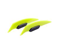 1 Pair Universal Motorcycle Winglet Aerodynamic Spoiler Wing Fixed Wind Wing Motorbike Decoration Spoiler(Yellow)