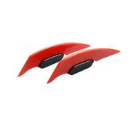 1 Pair Universal Motorcycle Winglet Aerodynamic Spoiler Wing Fixed Wind Wing Motorbike Decoration Spoiler(Red)