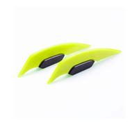 1 Pair Universal Motorcycle Winglet Aerodynamic Spoiler Wing Fixed Wind Wing Motorbike Decoration Spoiler(Yellow)