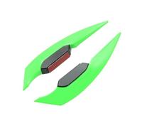 1 Pair Universal Motorcycle Winglet Aerodynamic Spoiler Wing Fixed Wind Wing Motorbike Decoration Spoiler(Green)