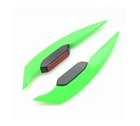 1 Pair Universal Motorcycle Winglet Aerodynamic Spoiler Wing Fixed Wind Wing Motorbike Decoration Spoiler(Green)