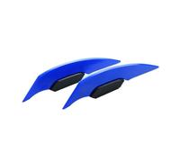 1 Pair Universal Motorcycle Winglet Aerodynamic Spoiler Wing Fixed Wind Wing Motorbike Decoration Spoiler(Blue)