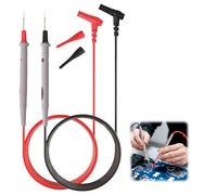 1 Pair Universal Multimeter Test Leads 1M, PVC Wire Gold-Plated Tips Cat III 1000V & Cat Iv 600V 20A Compatible with Fluke IC Components Digital Multimeter Electrical Testing Clamp Meters Ket20