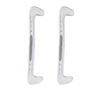 1 Pair Universal Skate Blade Guards Durable and Sturdy Plastic Covers with Adjustable Spring for Ice Hockey and Figure Skates, 7 Color Choices (White)