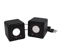 1 Pair USB Computer 101Z Desktop Small Music Game Loudspeaker Headphone Port Device Compatibility for Home