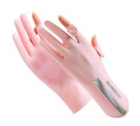 1 Pair UV Protection Gloves, Full Finger Sun Protection Gloves Breathable Cycling Driving Glove Summer Outdoor Glove for Women Driving Hiking Riding (Pink)