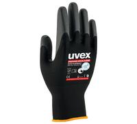 1 Pair - Uvex Black Elastane, Polyamide ESD Safety Anti-Static Gloves, Size 7, S