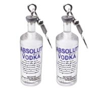 1 Pair Vodka Bottle Drop Earring Creative Cartoon Drinking Beer Style Pandent Earring Clear Bottle Dangle Hanging Ornament Practical Design and Durable Jewellery Findings