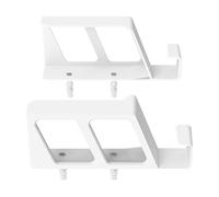 1 Pair Wall Mount Bracket Display Shelf For WiFi Router Space Saving Storage Holder Stand For Small Electronics Cable Management