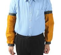 1 Pair Welding Sleeves Leather, Arm Protection Covers, Heat & Flame Resistant Arm Protection Gardening Sleeves, Cowhide Leather Work Sleeves For Electric Welding, Metallurgy, Machinery Factory