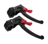 1 Pair Wheelchair Brake Handles with Self Locking Side Mount | Plastic Lever Set, Left and Right Replacements, Indoor Parking Support for Shopping Trips, Black Finish