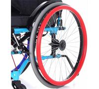 1 Pair Wheelchair Push Rim Covers, Featuring Non-Slip, Wear-Resistant Handles That are Easy to Install, Comfortable and Secure Suitable for 20-24 Inch Wheels(F,20in)